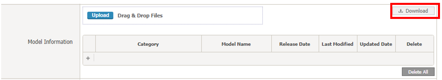 Model List Excel File